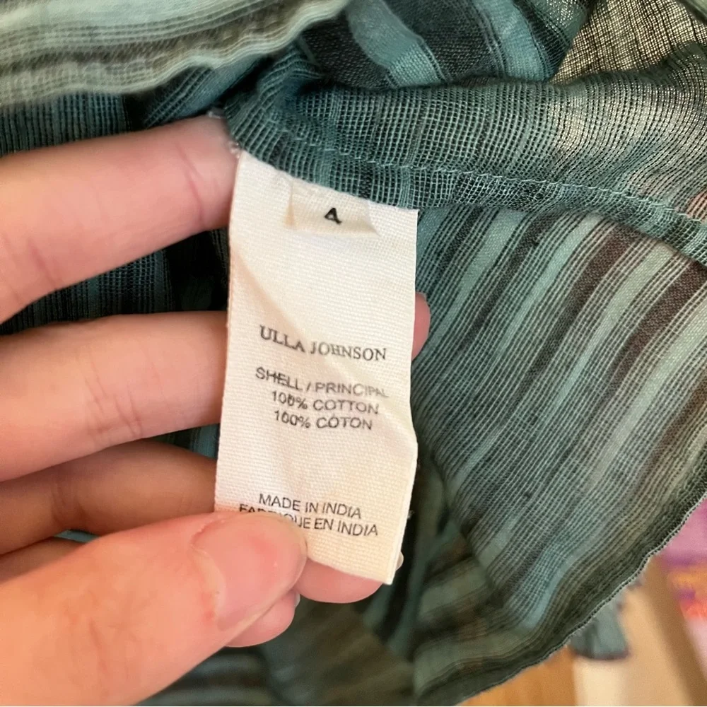 ULLA JOHNSON OPHELIA STRIPED BLOUSE - Picture 8 of 9